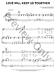 Love Will Keep Us Together piano sheet music cover